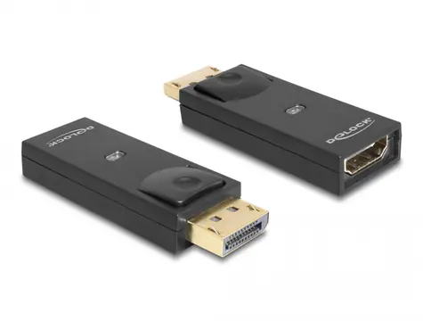 Delock Adaptér DisplayPort 1.1 (M) - HDMI (F) pasivní černá