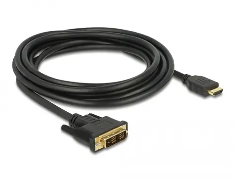 Delock Kabel HDMI - DVI 18+1 3m / obousměrný 