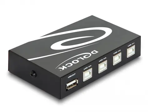 Delock Switch USB 2.0 / 4-portový / manuální