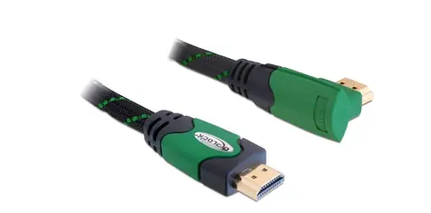 Delock Kabel High Speed HDMI s Ethernet – HDMI A (M) - HDMI A (M) 2 m / pravoúhlý / 4K 
