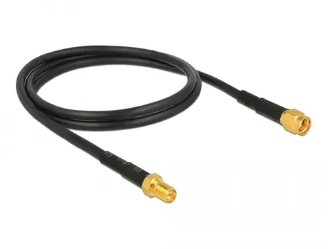 Delock Anténní kabel RP-SMA plug - RP-SMA jack CFD/RF200 1m 