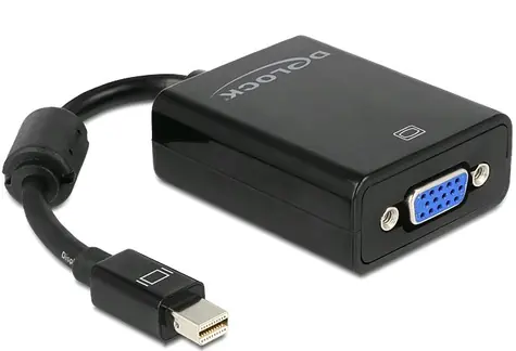 Delock Adaptér mini DisplayPort 1.2 (M) - VGA (F) černá