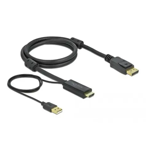 Delock Kabel HDMI - DisplayPort 1m černá / 4K / 30 Hz