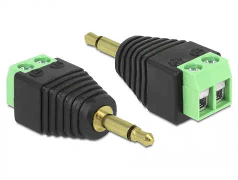 Delock Adapter Stereo jack (M) 3.5 mm - Terminal Block 2 pin