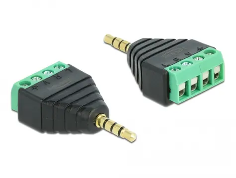 Delock Adapter Stereo plug 3.5 mm - Terminal Block 4 pin