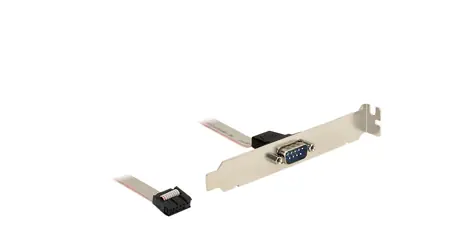 Delock Slot Bracket - 1 x Seriové rozložení pinů 1:1