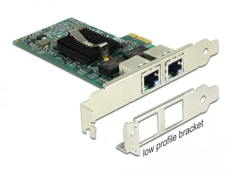 Delock PCI Express Karta - 2 x Gigabit LAN