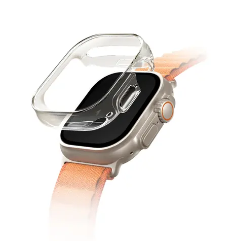 Uniq Garde Hybrid pouzdro pro Apple Watch s ochranným sklem 49MM čirá