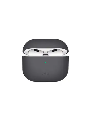 Uniq Lino Hybrid silikonové pouzdro pro Apple AirPods 2021 šedá