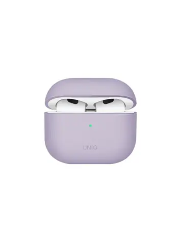 Uniq Lino Hybrid silikonové pouzdro pro Apple AirPods 2021 fialová