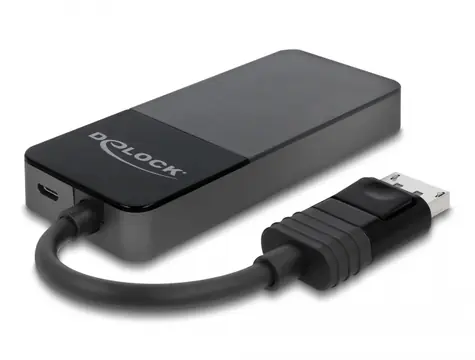 Delock DisplayPort 1.4 Splitter 1 x DisplayPort in - 3 x DisplayPort out černá