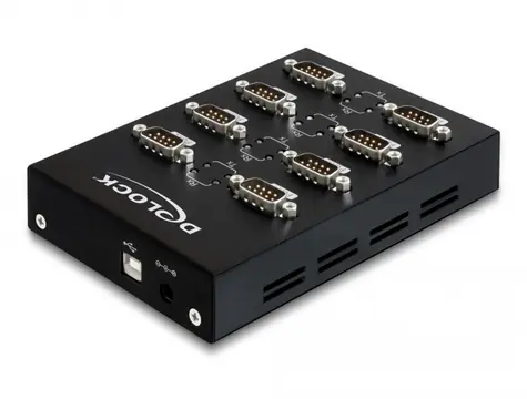 Delock USB 2.0 8 x sériový adaptér černá