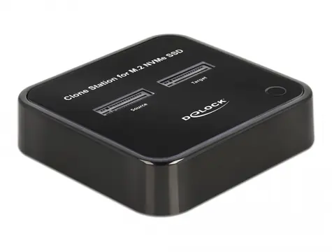 Delock Dokovací stanice M.2 pro 2 x SSD M.2 NVMe PCIe s funkcí klonování černá