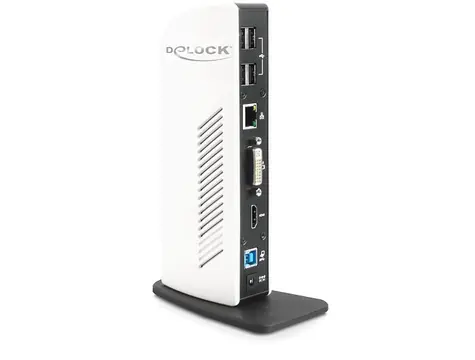 Delock USB 3.0 port replikátor bílá