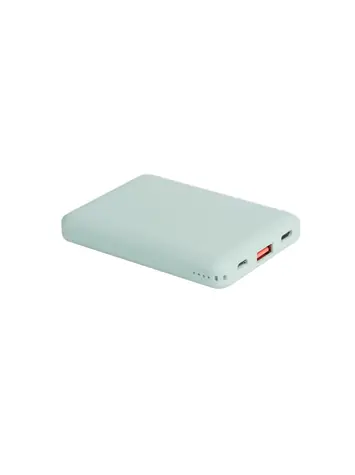 Uniq Fuele Mini Power Banka 8000mAh zelená / výstup USB-C  & USB-A / vstup micro USB A / 18W