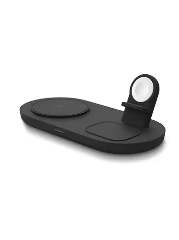 Uniq Aereo Mag 3v1 Bezdrátová nabiječka pro Apple iPhone & Apple Watch & Apple AirPods šedá 15/10W