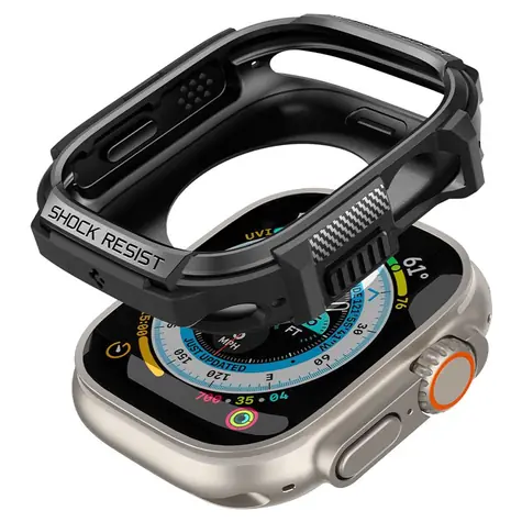 Spigen Rugged Armor ochranný kryt pro Apple Watch Ultra 49mm černá