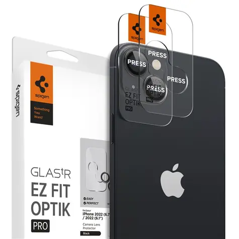 Spigen Glass EZ Fit Optik Pro ochranné sklo na fotoaparát pro Apple iPhone 14/iPhone 14 Plus 2ks