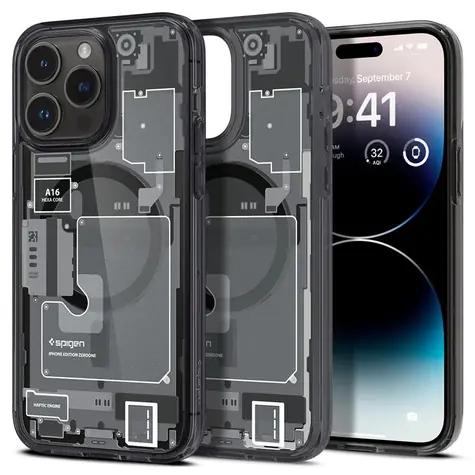 Spigen Ultra Hybrid MagSafe ochranný kryt pro Apple iPhone 14 Pro Max (Zero One) černá