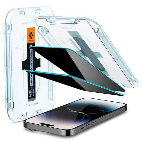 Spigen Glass EZ Fit Privacy ochranné sklo pro Apple iPhone 12/iPhone 12 Pro 2ks