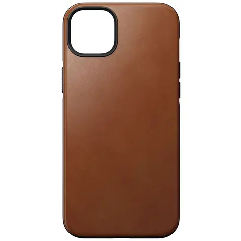 Nomad Modern Leather MagSafe kryt pro Apple iPhone 14 Plus hnědá
