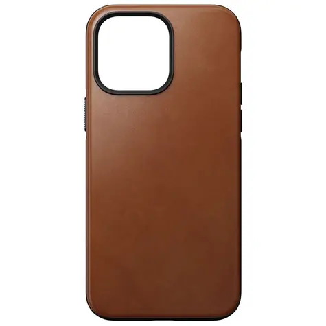 Nomad Modern Leather MagSafe kryt pro Apple iPhone 14 Pro Max hnědá