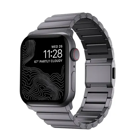 Nomad Aluminum Band řemínek pro Apple Watch šedá