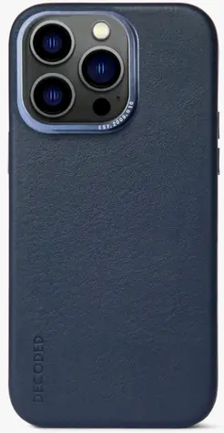 Decoded Leather BackCover kryt pro Apple iPhone 14 Pro Max modrá
