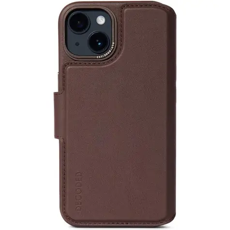 Decoded Leather Detachable Wallet odnímatelné kožené pouzdro pro Apple iPhone 14 Plus hnědá
