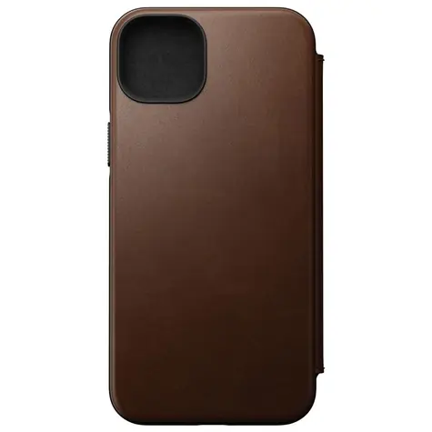 Nomad Leather MagSafe Folio kryt pro Apple iPhone 14 Plus tmavě hnědá