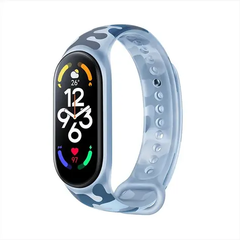 Xiaomi Náhradní řemínek pro Xiaomi Original Mi Band 7 - KHAKI BLUE (modrá)
