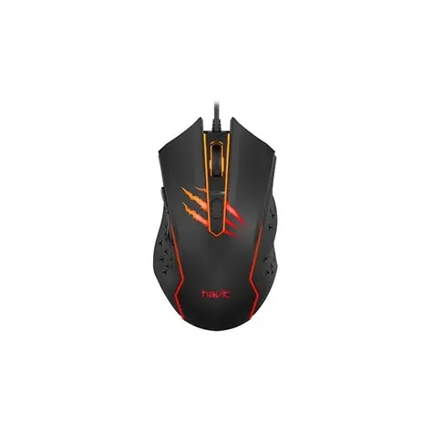 Havit GAMENOTE MS1027 černá / herní myš / optická / 2400DPI / 6 tlačítek / USB / 1.6 m