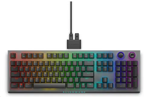 DELL Alienware AW920K černá / Bezdrátová herní klávesnice / Mechanická / Cherry MX Red / BT 5.1 / 2.4 GHz