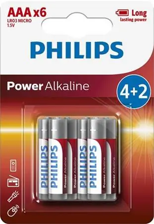 Philips baterie AAA Power Alkaline - 6ks