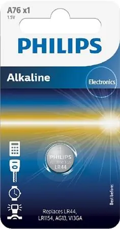 Philips baterie LR44 Alkaline - 1ks