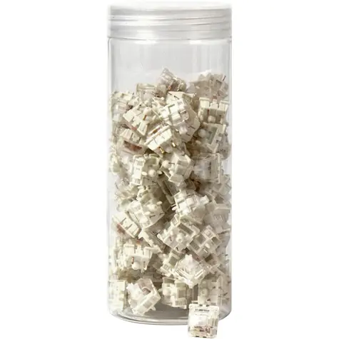 Keychron Gateron Silent White Switch Set - 110ks / Spínače do mechanické klávesnice / White