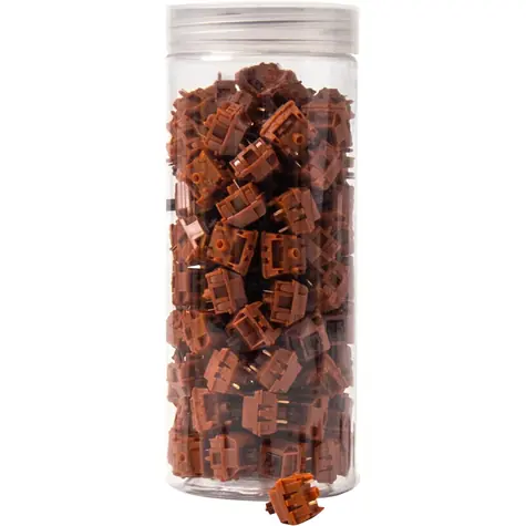 Keychron Gateron Cap V2 Golden-Brown Switch Set - 110ks / Spínače do mechanické klávesnice / Brown
