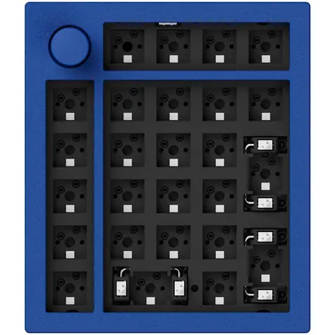 Keychron Q0+ Barebone modrá / Hliníkové tělo klávesnice / RGB / bez kláves 