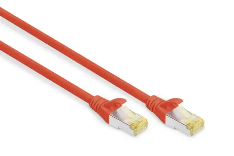 Digitus DK-1644-010-R-10 síťový kabel Cat6 S/FTP 1 m červená 10 ks