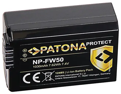 PATONA baterie pro foto Sony NP-FW50 1030mAh / Li-Ion / Protect
