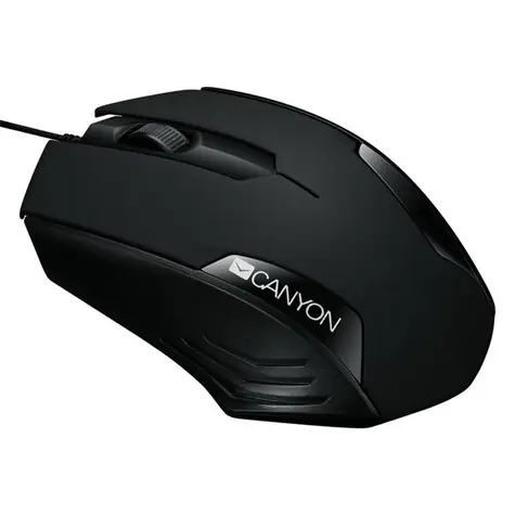 CANYON CNE-CMS02B černá / drátová USB myš / 3 tlačítka / 1000 dpi
