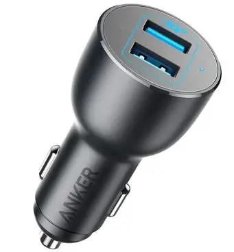 Anker PowerDrive III / Nabíječka do auta / 36W / 2x USB-A QC