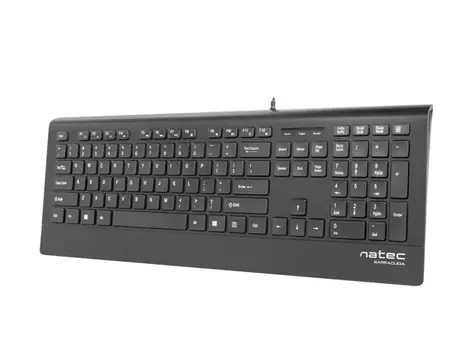 Natec Barracuda černá / klávesnice / drátová (USB) / US 