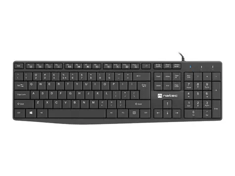Natec Nautilus černá / drátová klávesnice / US / USB / 1.8 m