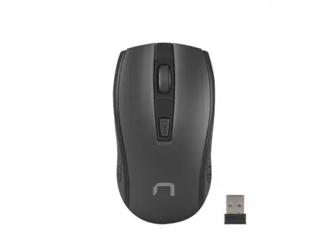 Natec Jay 2 Nano černá/ bezdrátová optická myš / 1600 DPI / 2.4Ghz / 4 tlačítka