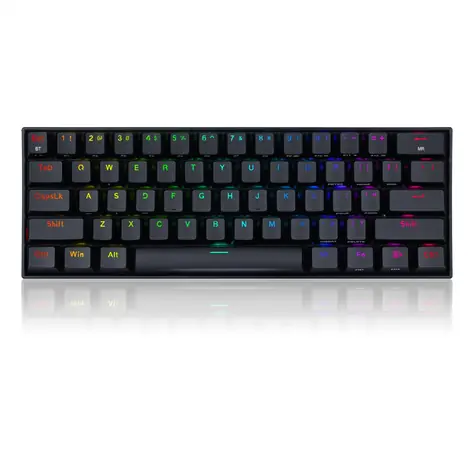Redragon K530 RGB Draconic Pro černá / Bezdrátová klávesnice / Mechanická / Brown Switch / RGB / USB / BT / US