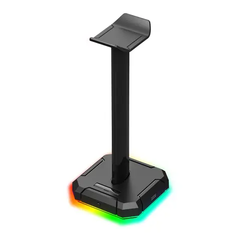 Redragon HA300 Scepter Pro černá / Stojan na sluchátka / USB Hub / 4x USB 2.0 / RGB  / doprodej