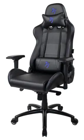 AROZZI VERONA Signature PU černo-modrá / herní židle / 128 - 137 / nosnost 130 kg / PU kůže
