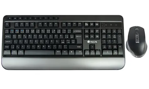 NGS SPELL KIT černá / klávesnice + myš / CZ+SK layout / USB-C
