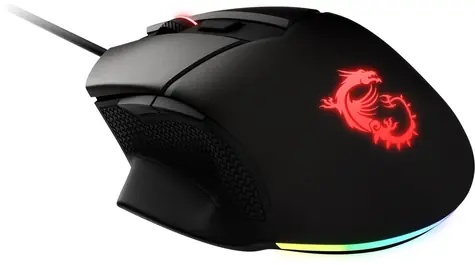 MSI Clutch GM20 Elite černá / Herní optická myš / 6400 DPI / 6 tlačítek / USB / RGB